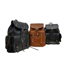 Set of 3 real leather...