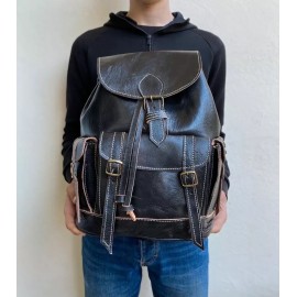 Sac à dos en cuir véritable