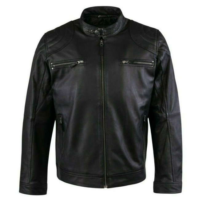 Genuine leather jacket high quality finish - cuiroma